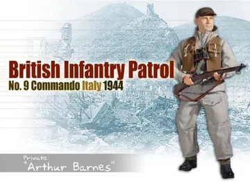 "Arthur Barnes", British Infantry Patrol, No. 9 Commando, Italy 1944 (Private)