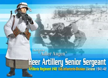 "Adler Augen", Heer Artillery Senior Sergeant, Artillerie Regiment 248, 168.Infanterie-Division, Ukraine, Winter 1941-42 (Oberfeldwebel)