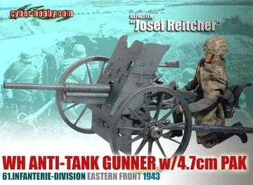 Josef Reitcher Wh Anti-Tank Gunner W/4.7Cm Pak 61.Infanterie-Division, Eastern 1943 (Gefreiter)