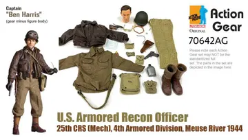 1/6 Dragon Original Action Gear for "Ben Harris", U.S. Armored Recon Officer, 25th CRS [Merch] 4th Armored Division, Meuse River 1944 [70642AG]