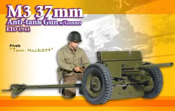 "Tom Hackett", M3 37mm Anti-Tank Gun w/Gunner, ETO 1944