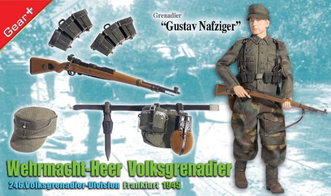 "Gustav Nafziger", Wehrmacht-Heer Volksgrenadier, 246.Volksgrenadier-Division, Frankfurt 1945 (Grenadier) image 2