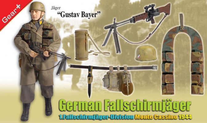 "Gustav Bayer", German Fallschirmjager, 1.Fallschirmjager-Division, Monte Cassino 1944 (Jager) image 3