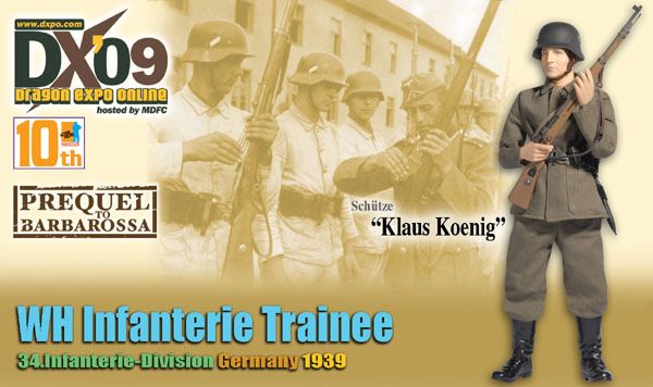 "Klaus Koenig", WH Infanterie Trainee, 34.Infanterie-Division, Germany 1939 (Schutze) image 2