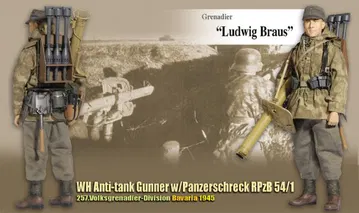 "Ludwig Braus", WH Anti-Tank Gunner w/Panzerschreck RPzB 54/1, 257.Volksgrenadier-Division, Bavaria 1945 (Grenadier)