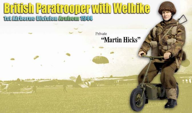 "Martin Hicks", British Paratrooper w/Welbike, 1st Airborne Division, Arnhem 1944 (Private) image 2
