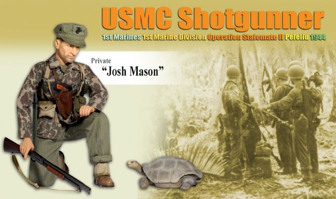 "Josh Mason", USMC Shotgunner, 1st Marines, 1st Marine Division, Peleliu 1944 (Private) image 2