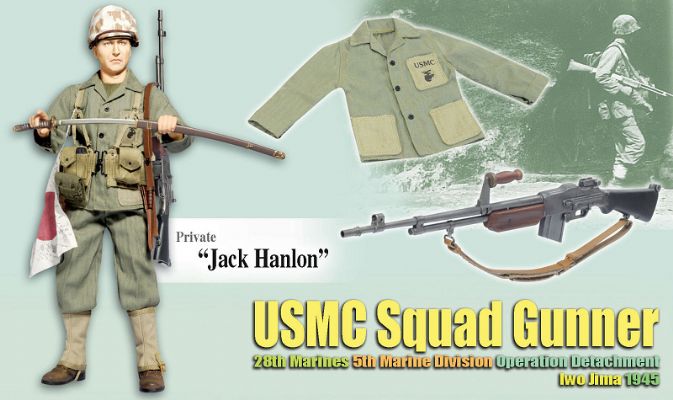 "Jack Hanlon", USMC Squad Gunner, 28th Marines, 5th Marine Division, Iwo Jima 1945 (Private) image 1