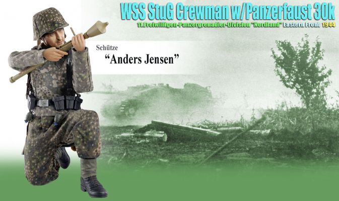 Schutze "Anders Jensen", WSS StuG Crewman w/Panzerfaust 30K, 11.Freiwilligen-Panzergrenadier-Division "Nordland", Eastern Front 1944 image 1