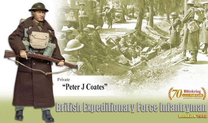 Private "Peter J. Coates", British Expeditionary Force Infantryman, Dunkirk 1940 image 1