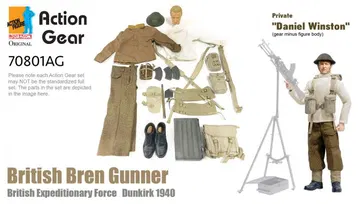 1/6 Dragon Original Action Gear for Private "Daniel Winston", British Bren Gunner, British Expeditionary Force, Dunkirk 1940 [70801AG]