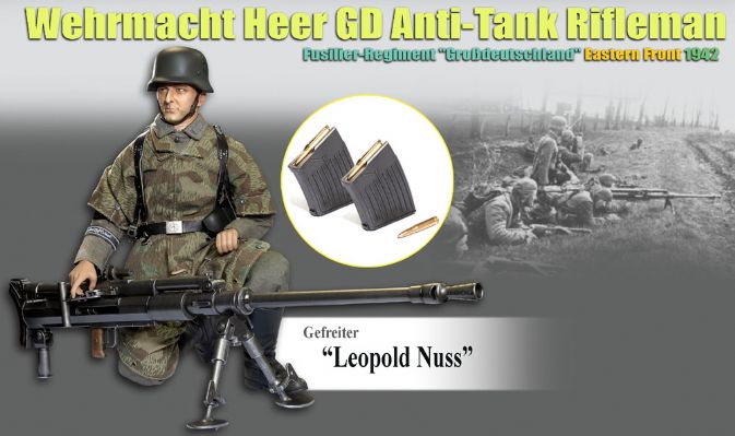 Gefreiter "Leopold Nuss", Wehrmacht Heer GD Anti-Tank Rifleman w/S18-100 , Fusilier Regiment "Grossdeuteschland", Eastern Front 1942 image 1