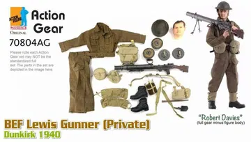 1/6 Dragon Original Action Gear for "Robert Davies", BEF Lewis Gunner (Private), Dunkirk 1940