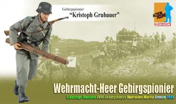 Gebirgspionier "Kristoph Grubauer", Wehrmacht-Heer Gebirgspionier, 5.Gebirgs-Division, XVIII Gebirgskorps, Operation Marita, Greece 1941