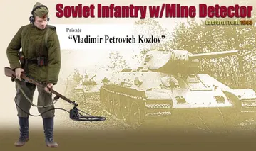 Private "Vladimir Petrovich Kozlov", Soviet Infantry w/Mine Detector, Eastern Front 1943