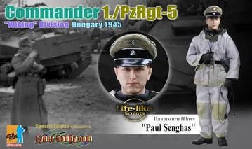 Hauptsturmfuhrer "Paul Senghas", Commander, 1./PzRgt-5, "Wiking" Division, Hungary 1945