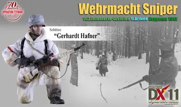 Schutze "Gerhardt Hafner", Wehrmacht Sniper, 102.Infanterie-Division, 9.Armee, Drygoma 1941
