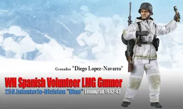 Grenadier "Diego Lopez-Navarro", WH Spanish Volunteer LMG Gunner, 250.Infanterie-Division "Blue", Leningrad 1942-43