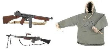WWII US Infantry Weapon Set 1