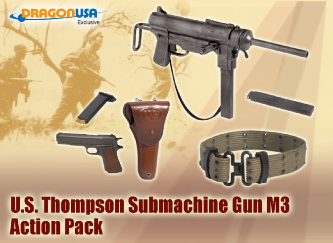 U.S. Submachine Gun M3 Action Pack image 2