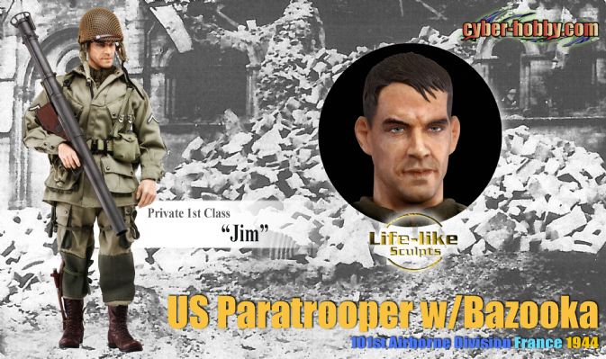 Private 1st Class "Jim", US Paratrooper w/Bazooka, 101st Airborne Division, France 1944 image 1