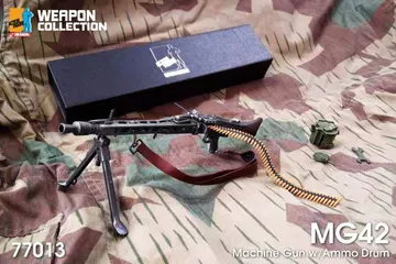 1/6 Weapon Collection - MG 42 Machine Gun w/Ammo Drum