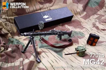 1/6 Weapon Collection - MG 42 Machine Gun w/AA Sight & Tool Box