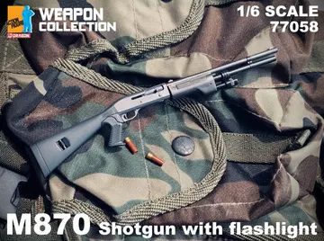 1/6 Weapon Collection - M870 Shotgun with Flashlight