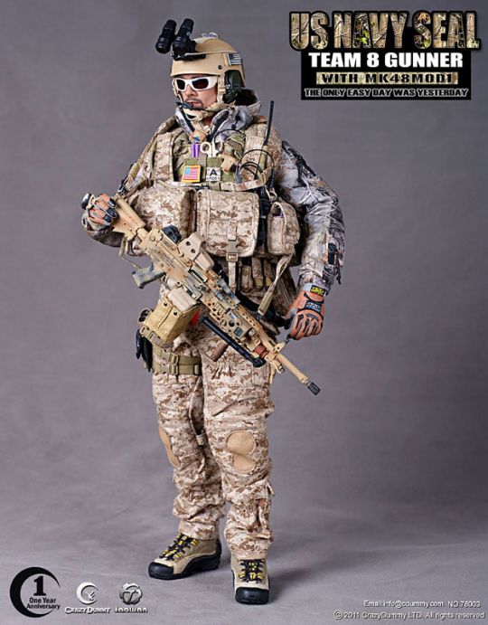 US NAVY SEAL Team 8 Gunner with MK48 Mod1 image 10