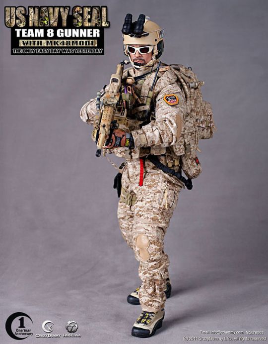 US NAVY SEAL Team 8 Gunner with MK48 Mod1 image 2
