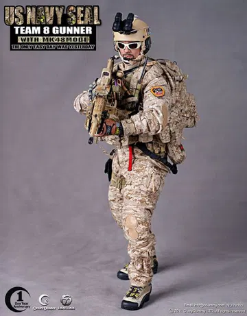 US NAVY SEAL Team 8 Gunner with MK48 Mod1