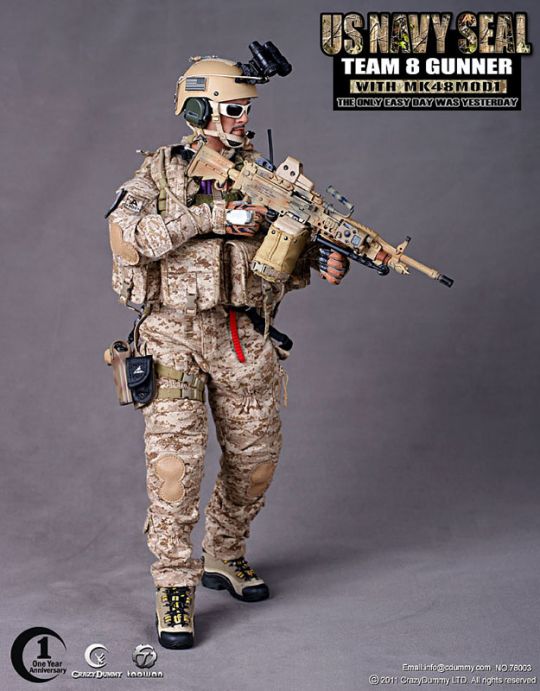 US NAVY SEAL Team 8 Gunner with MK48 Mod1 image 3
