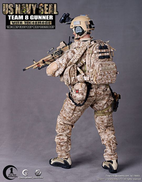 US NAVY SEAL Team 8 Gunner with MK48 Mod1 image 4
