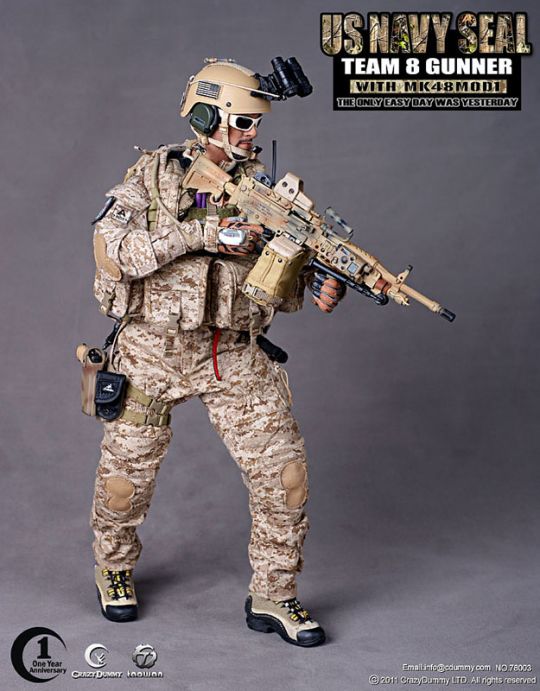 US NAVY SEAL Team 8 Gunner with MK48 Mod1 image 5