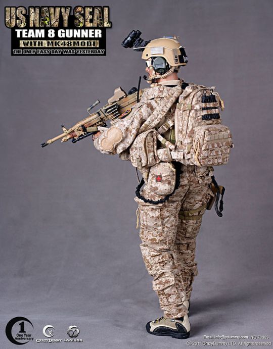US NAVY SEAL Team 8 Gunner with MK48 Mod1 image 6
