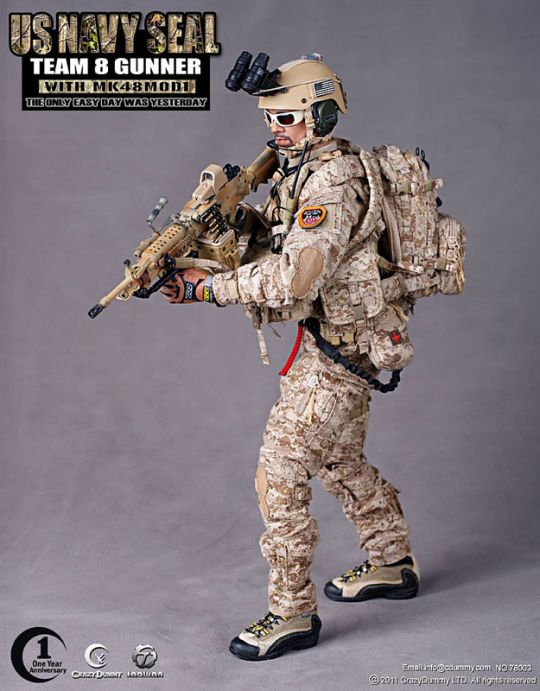 US NAVY SEAL Team 8 Gunner with MK48 Mod1 image 8