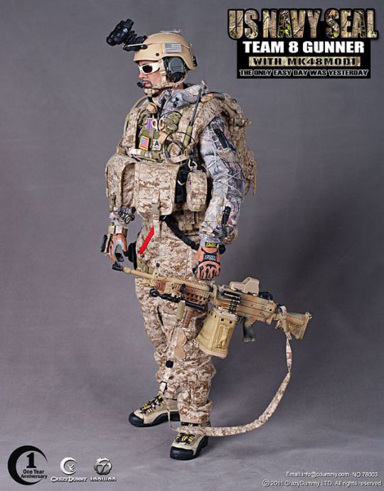 US NAVY SEAL Team 8 Gunner with MK48 Mod1 image 9