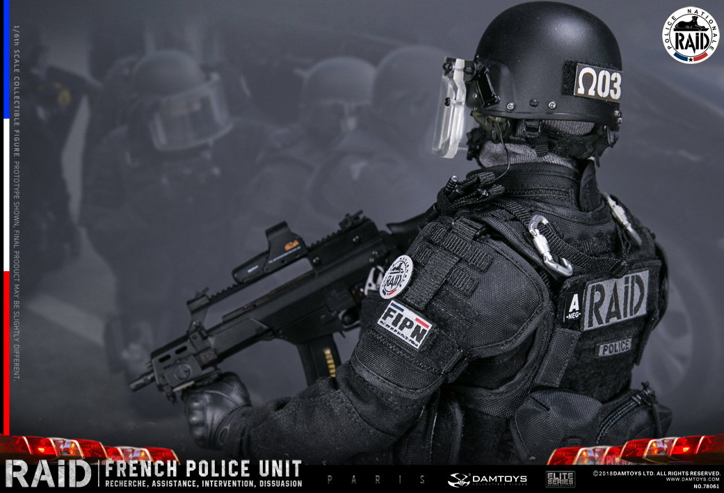 French special police "Black Panther" anti-terrorism commando unit, Paris image 9