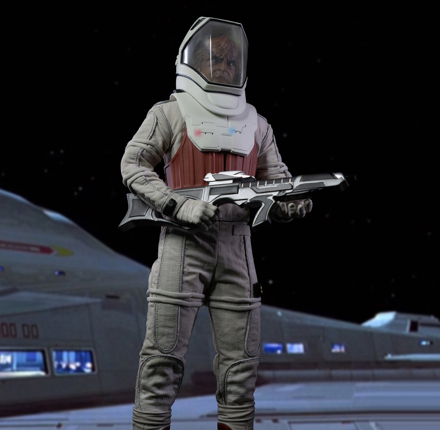 Lt. Commander Worf in EVA Suit image 2
