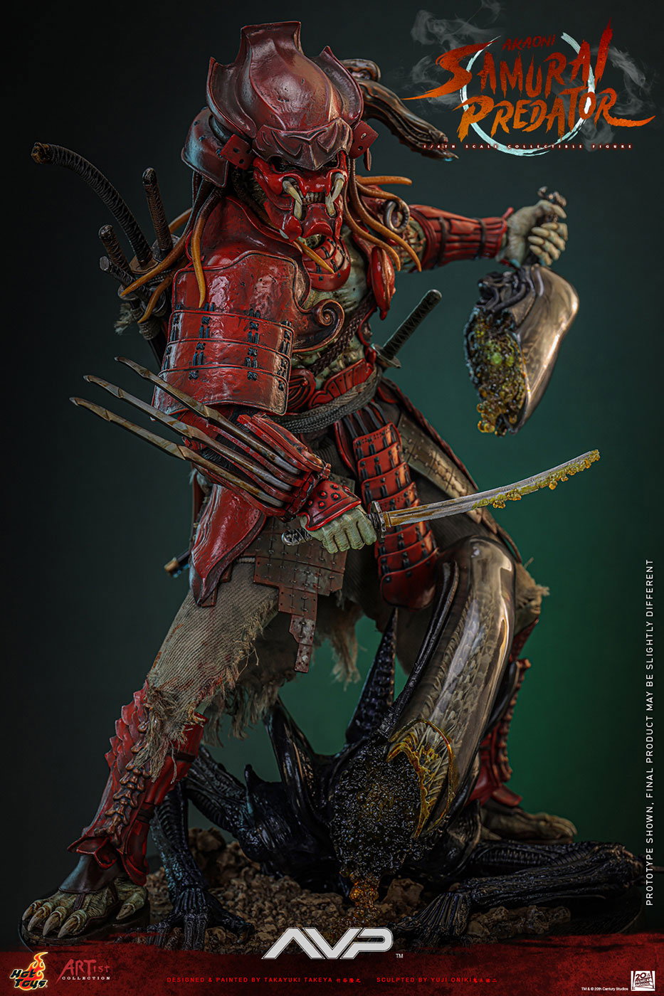 Alien vs. Predator - Akaoni Samurai Predator (By Takeya x Oniki) [With Bonus Accessory] image 10