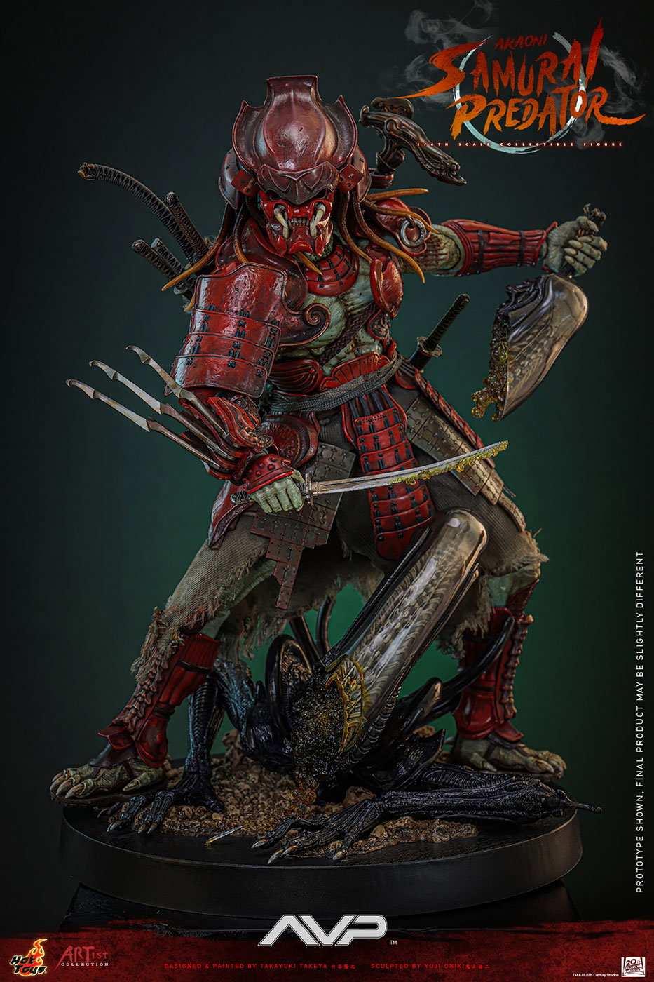 Alien vs. Predator - Akaoni Samurai Predator (By Takeya x Oniki) [With Bonus Accessory] image 9