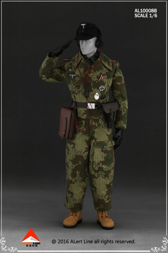 WWII Splinter Pattern SS Tank crew overalls set image 2