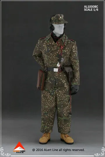 WWII Pea Pattern SS Tank crew overalls set