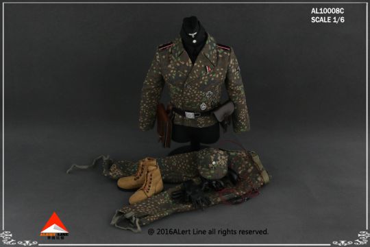 WWII Pea Pattern SS Tank crew overalls set image 3