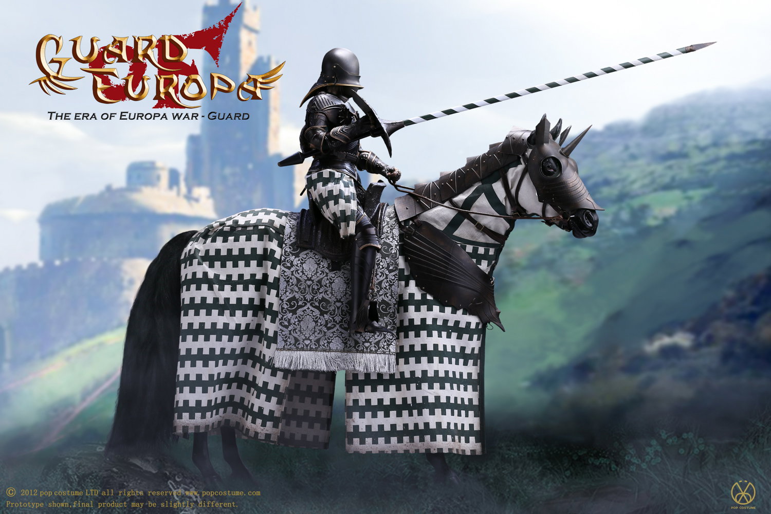 Gothic Black Armor Horse image 2