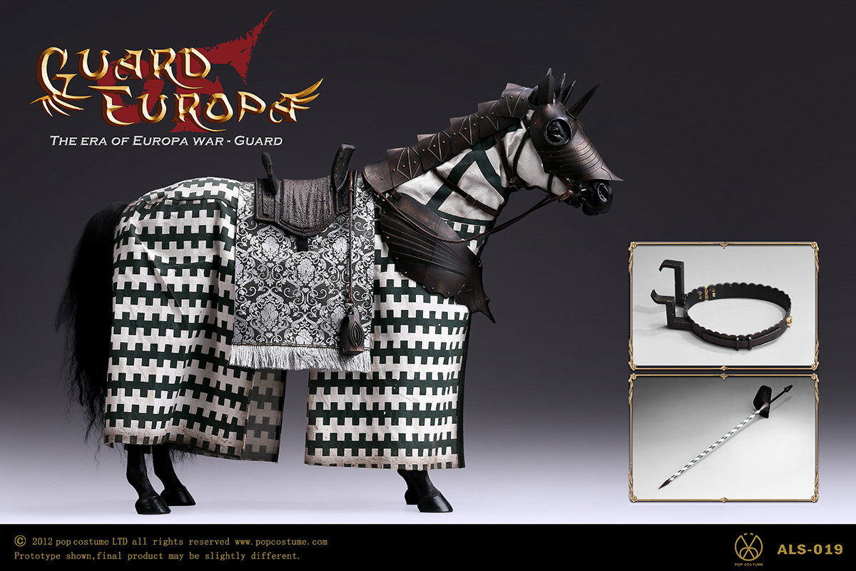 Gothic Black Armor Horse image 4