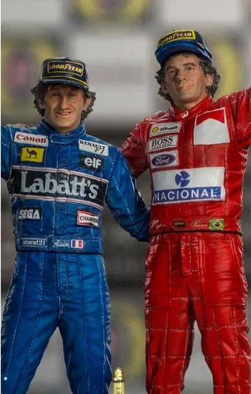 Ayrton Senna and Alain Prost - The Last Podium