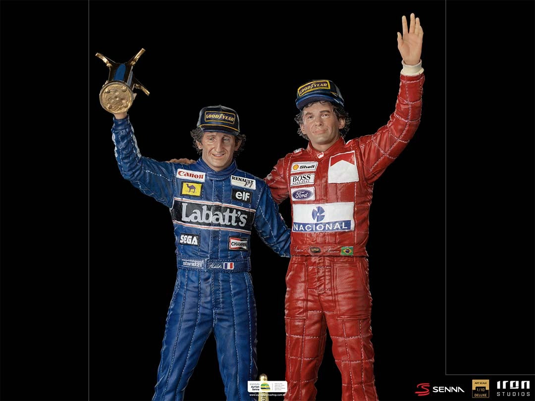 Ayrton Senna and Alain Prost Deluxe Signed by Alain Prost Version - The Last Podium image 5