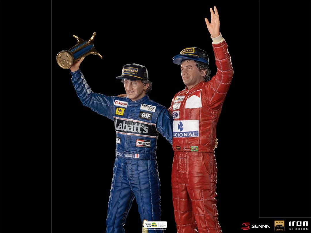 Ayrton Senna and Alain Prost Deluxe Signed by Alain Prost Version - The Last Podium image 6