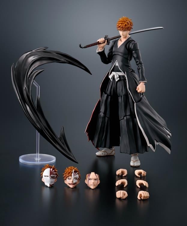 Bleach S.H.Figuarts Ichigo Kurosaki (Getsugatensho Ver.) image 8